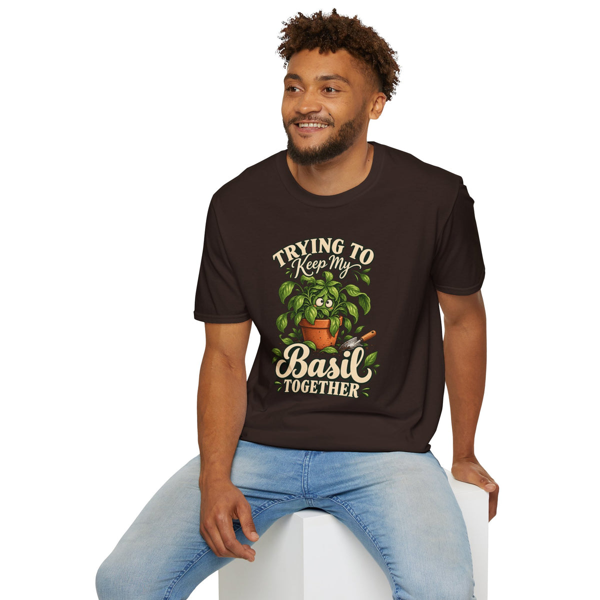 Trying to Keep My Basil Together Plant Lover T-Shirt