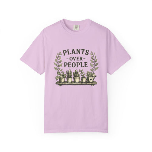 Plants Over People T‑Shirt — Botanical Graphic Tee for Plant Lovers