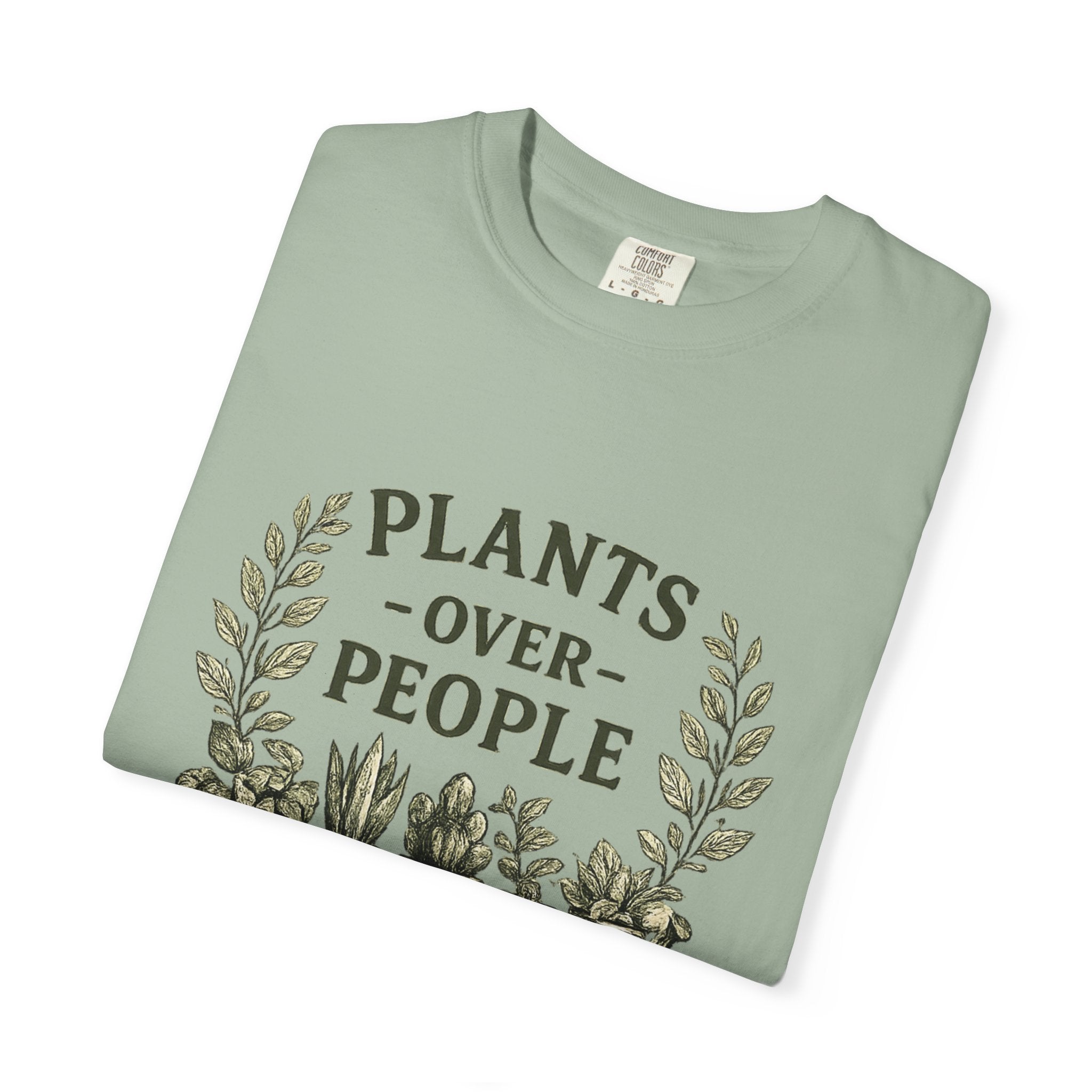 Plants Over People T‑Shirt — Botanical Graphic Tee for Plant Lovers