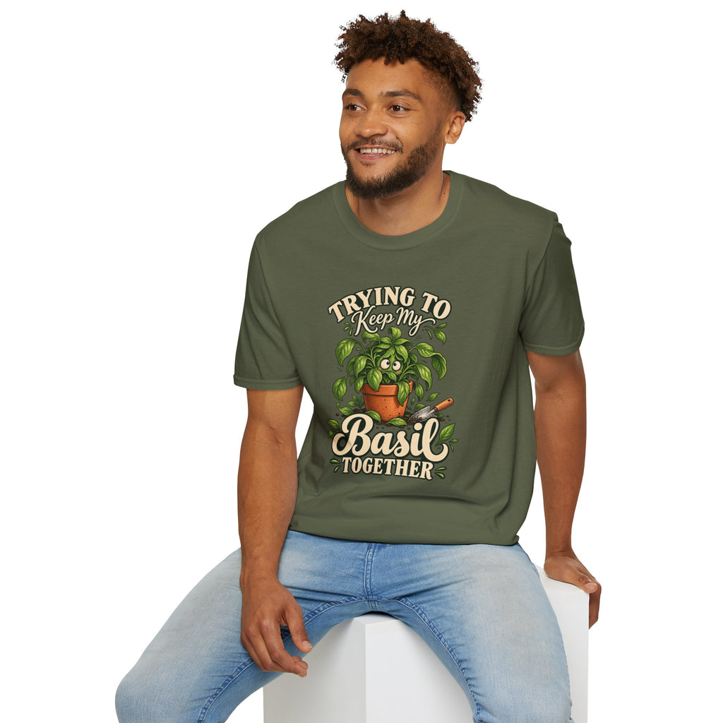 Trying to Keep My Basil Together Plant Lover T-Shirt