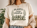 Plants Over People T‑Shirt — Botanical Graphic Tee for Plant Lovers