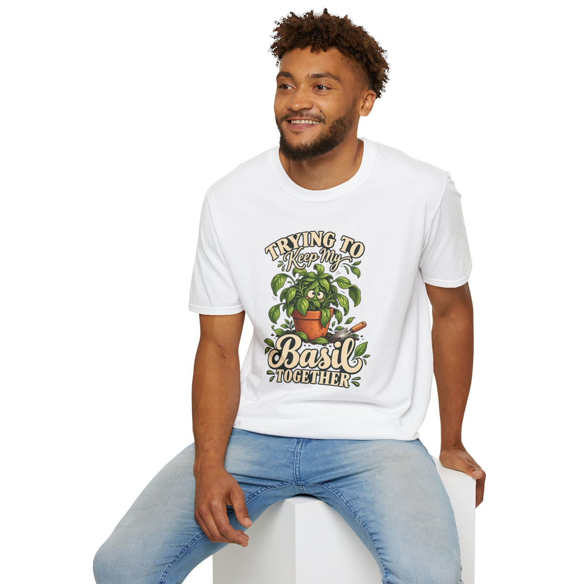 Trying to Keep My Basil Together Plant Lover T-Shirt
